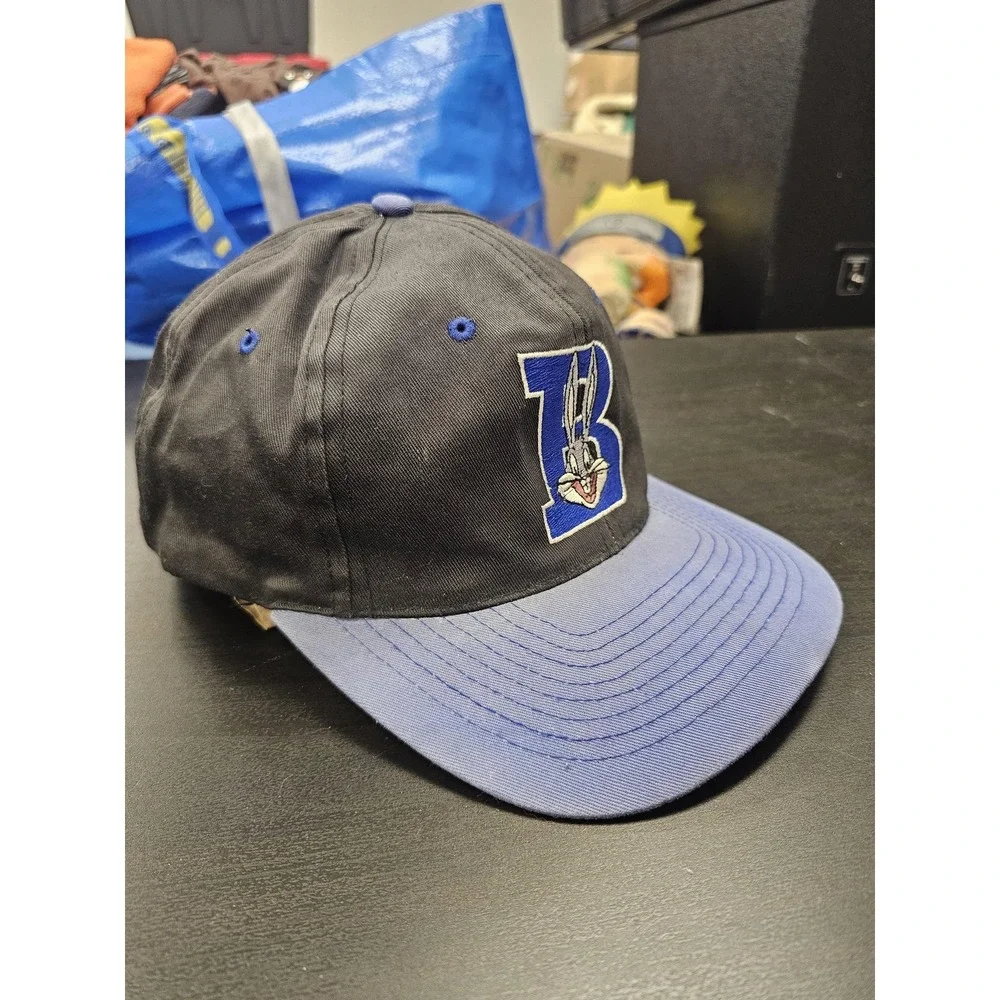 Vintage Bugs Bunny Hat Cap Snap‎ Back Black Fresh Caps One Size Mens Cartoon 90s